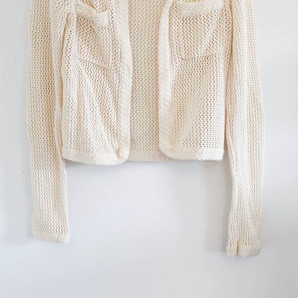 Another Love Filomena Cardigan Sweater Vintage Cream Crocheted XS - Picture 6 of 9